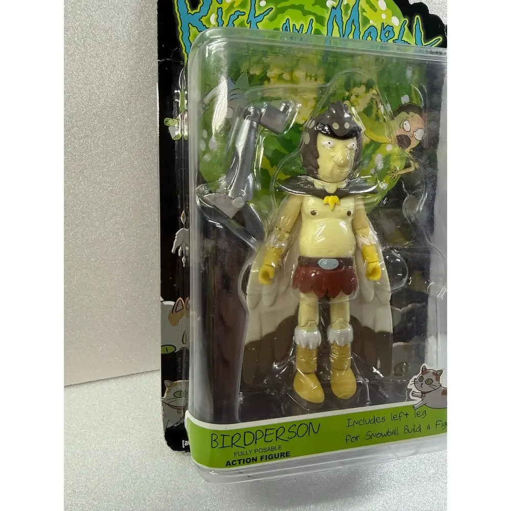 2017 Funko Rick And Morty Birdperson Action Figure With BAF Snowball Left Leg